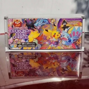 Pokemon Acrylic Booster Pikachu Poncho Collection Box 