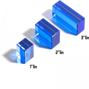 Blocs de bande acrylique en cristal arc-en-ciel Blocs de gemmes d'empilement rectangle 