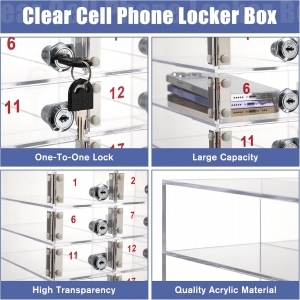 Box de vestiaire de téléphone portable à 30 emplacements 