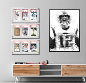 Carie d'affichage de carte de baseball en gros acrylique 