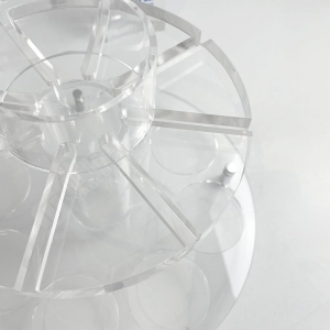 Ensemble de coupes de kiddouch Judaica Shabbat en cristal transparent en lucite 