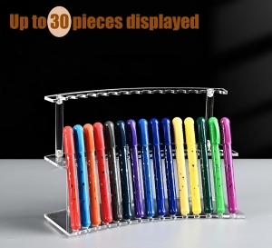 Porte-stylo en acrylique à double couche 