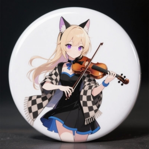 Badge de personnage d'anime imprimé UV DIY pour sac à dos 