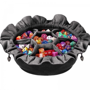 Pochette à dés de jeu en velours doux avec cordon de serrage 