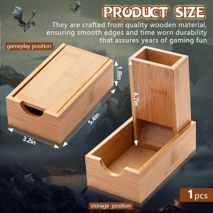 Tour à dés pliable en bois en gros 
