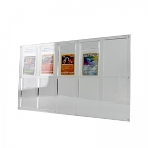 Cadre d'affichage en acrylique résistant aux UV à 96 % avec 10 cartes graduées 