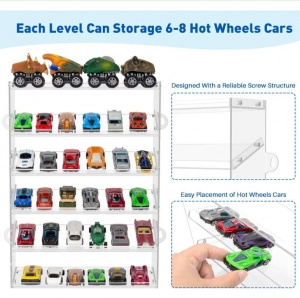 Vitrine en acrylique transparent pour Hot Wheels 