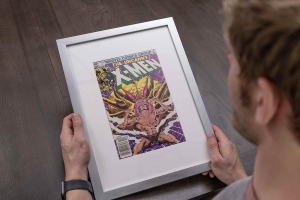 Cadre d'affichage de bande dessinée noir en gros 