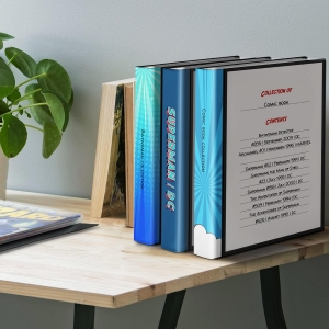 Album de rangement pour bandes dessinées - Pour les bandes dessinées actuelles, de l'âge d'argent, ordinaires, emballées et cartonnées