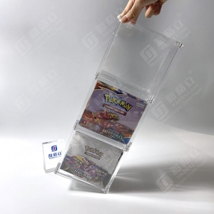 Boîte de présentation de boosters Pokémon empilables en acrylique résistant aux UV à 99 % 