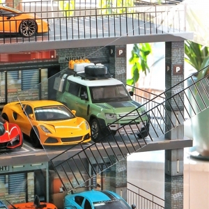 Garage de stationnement pour voitures miniatures à plusieurs niveaux Yageli 
