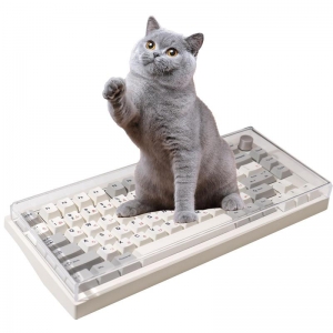Housse de protection anti-poussière pour clavier en acrylique transparent et imperméable 