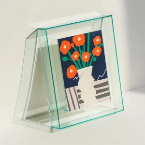 Cadre photo en acrylique transparent coloré pour décoration d'intérieur 