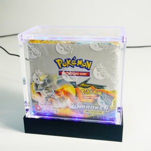 Boîtes de boosters Pokémon personnalisables en acrylique LED 