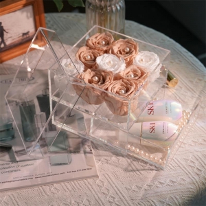 boîte à fleurs avec tiroir à chocolat
