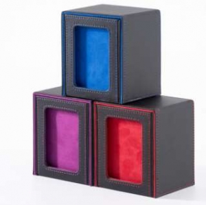 Étui à cartes en cuir pour vitrine en gros 