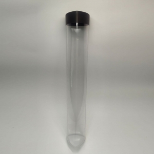 Tube d'emballage triangulaire avec couvercle