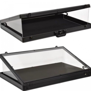 Vitrine en alliage d'aluminium avec couvercle verrouillable 