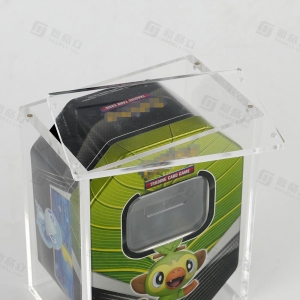 Présentoir acrylique à couvercle magnétique pour booster Pokémon 