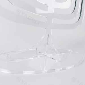 Menorah de Hanoukka en acrylique transparent 