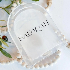 Boîte de Sadaqah Tzedakah en acrylique en gros 