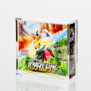 Boîte de booster Pokémon japonaise en acrylique résistant aux UV à 96 % 