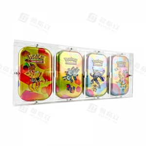 Vitrine acrylique pour mini-boîtes métalliques Pokémon 