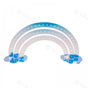 Organisateur de bijoux à plusieurs niveaux en cristal transparent pour clous d'oreilles, créoles et pendants