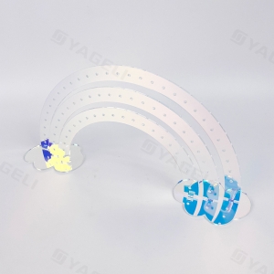 Présentoir à boucles d'oreilles de luxe en acrylique 