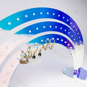 Présentoir à boucles d'oreilles de luxe en acrylique 