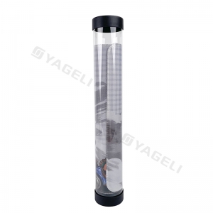Tube de rangement transparent pour tapis de jeu