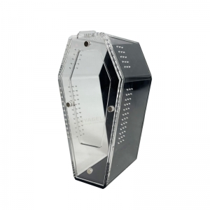 Boîtier de cercueil en acrylique noir résistant aux UV