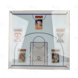 Cadre d'affichage pour cartes à collectionner de terrain de basketball en acrylique résistant aux UV