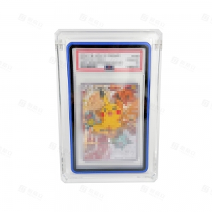 Vitrine pour dalles PSA en acrylique à bords diamantés résistant aux UV avec support