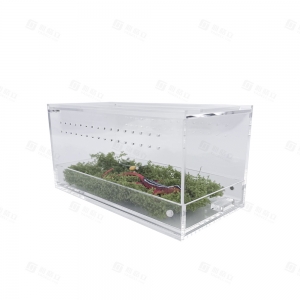 Enclos pour reptiles et invertébrés en acrylique résistant aux UV, de type tiroir 