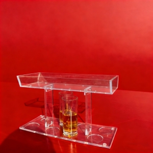 Coffret de fontaine à vin Kiddouch en Lucite Judaica Gift 
