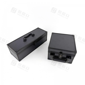 Étui de rangement rigide en aluminium à ouverture supérieure, style guidon, avec serrure 