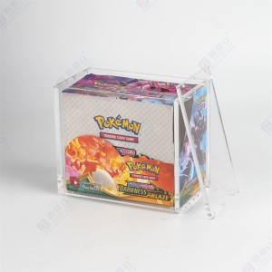 Boîte de boosters Pokémon transparente en anglais, scellée et avec couvercle magnétique 
