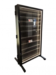 Vitrine à cartes PSA verrouillable et éclairée par LED