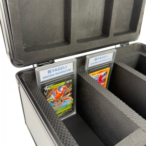 Étui de rangement pour cartes graduées en aluminium à 3 emplacements avec poignée 