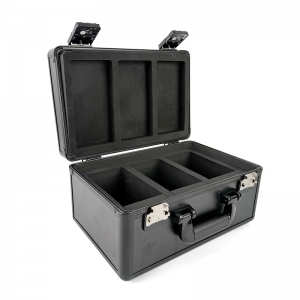 Étui de rangement pour cartes graduées en aluminium à 3 emplacements avec poignée 