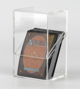 Boîte de rangement magnétique en acrylique YAGELI pour cartes à collectionner | Accessoires haut de gamme pour JCC | Étui de rangement magnétique en acrylique pour cartes à collectionner