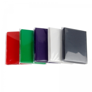 Pochettes de protection mates colorées pour cartes