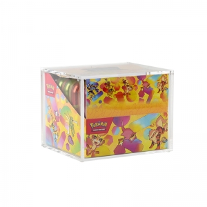 Boîte magnétique transparente en acrylique pour cartes à collectionner 