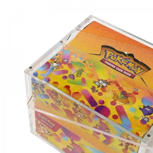 Boîte magnétique transparente en acrylique pour cartes à collectionner 
