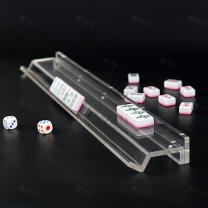 Support de tuiles de mahjong en acrylique transparent personnalisé 