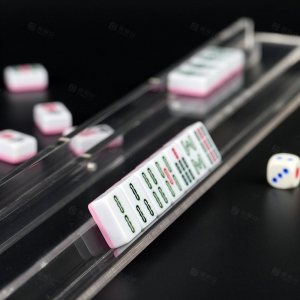 Support de tuiles de mahjong en acrylique transparent personnalisé 