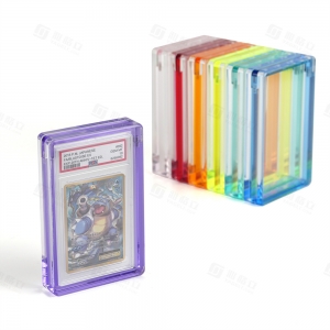 YAGELI protège-carte gradué coloré en acrylique PSA | fabricant d'accessoires PSA haut de gamme 