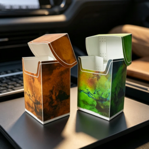 Boîte de rangement colorée pour cartes à collectionner, type boîte à deck en PP imprimée personnalisée 