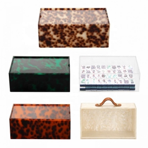 Boîte de rangement en acrylique personnalisée pour Mahjong 